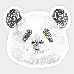 Swirly Panda Sticker